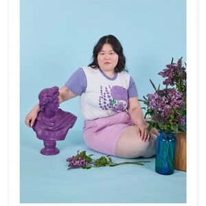 Big Bud Press vintage lilac tee brand new size M